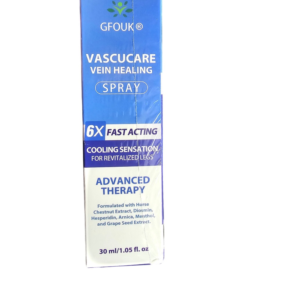 GFOUK VascuCare Vein Healing Spray 30ml Advanced Therapy for Varicose Veins